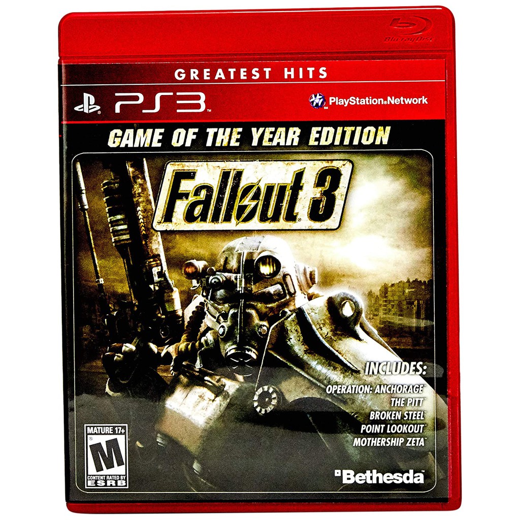 Đĩa game PS3: Fallout 3 Game of the Year Edition
