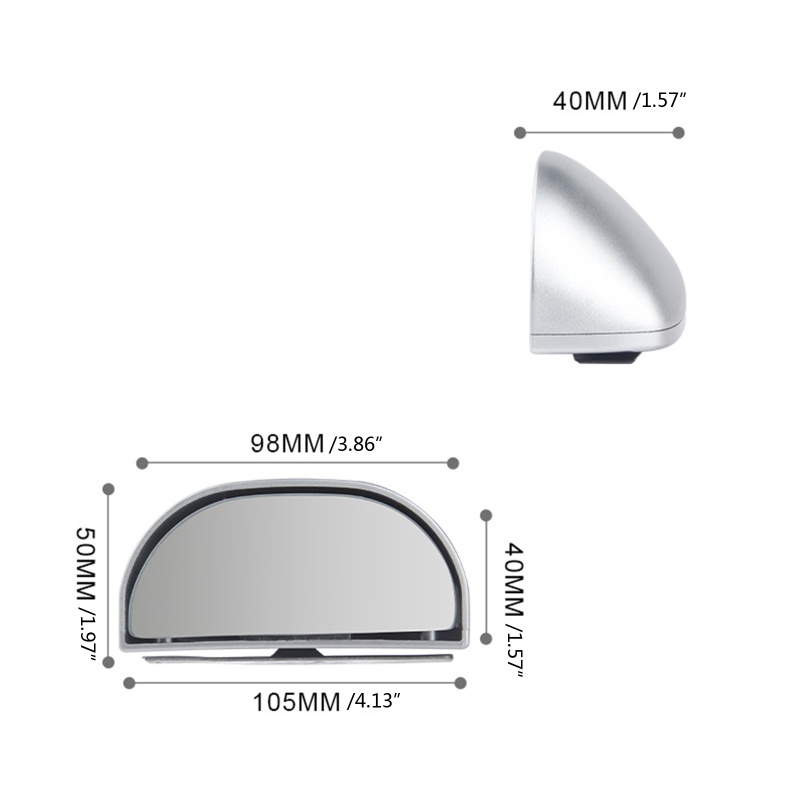 Gương Chiếu Hậu Góc Rộng Xoay 360 Độ Chống Điểm Mù Cho Xe Hơi
