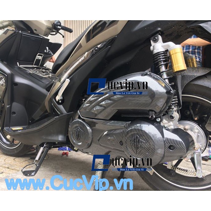 Chụp Lóc Máy Lớn Phủ Carbon Gắn Yamaha NVX Hình Thật 1604