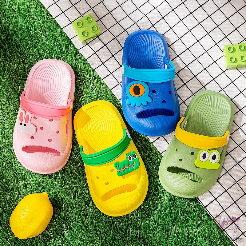 Dép đế mềm họa tiết hoạt hình phong cách Hàn Quốc thời trang dành cho trẻ em