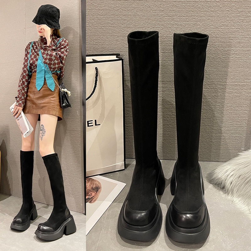 Giày Boot Cao Gót Thời Trang Dành Cho Nữ