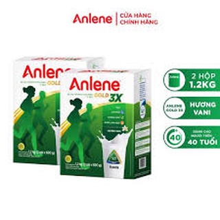 Combo 2 hộp Sữa Bột Anlene Gold Movepro Hương Vanilla hộp 1,2Kg