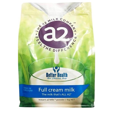 Sữa A2 nguyên kem 1kg mẫu mới