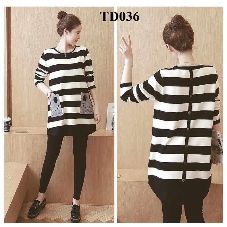 ÁO BẦU THU ĐÔNG GA1003 CHẤT COTTON