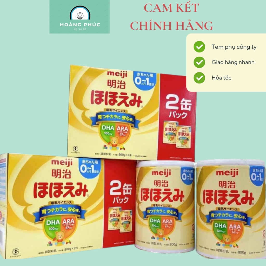 Combo 4 hộp sữa bột  Meiji số 0 nội địa Nhật bản, meiji 0 1 lon 800gram