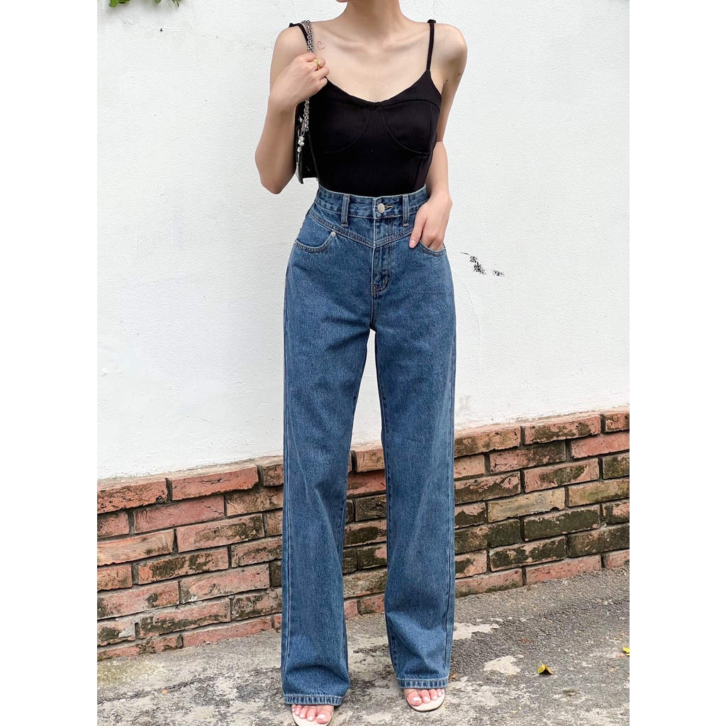 Áo 2 dây thun nữ cúp ngực thời trang GAGO màu đen GA3994