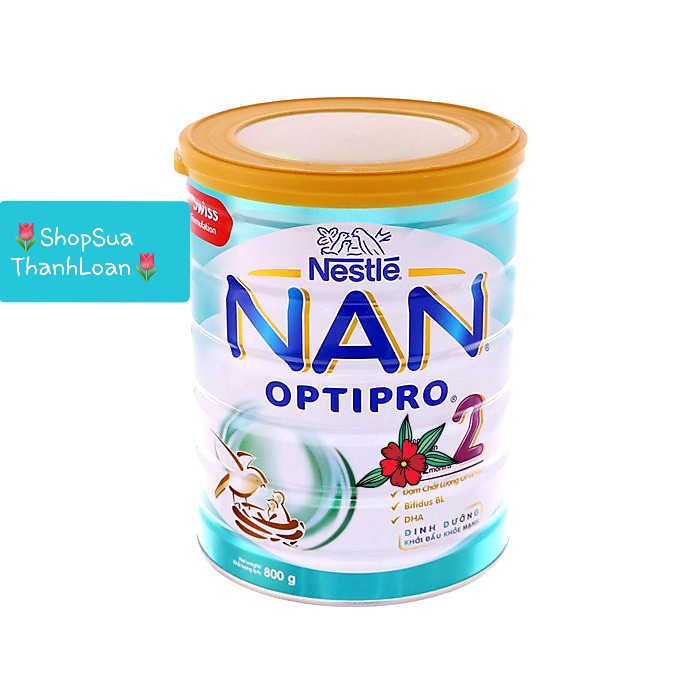 Sữa bột Nestlé Nan Optipro 2 lon 800g