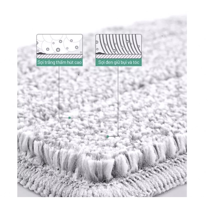 Bộ cây lau nhà 2 ngăn tự vắt thông minh Parroti Pro PR01 - PRO MAX xoay 360 độ