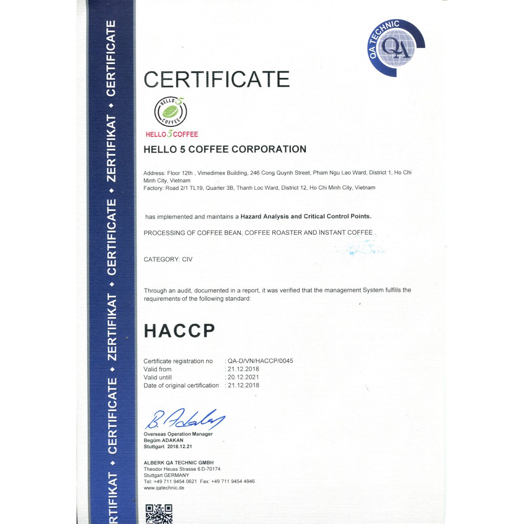 Cafe Đen Hòa Tan Nguyên Chất Hello 5 Coffee - Hộp 15 gói x 2g