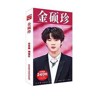Postcard Jin BTS 1660  tấm có hình dán