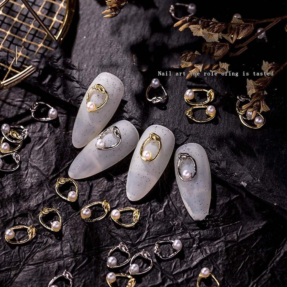 Phụ Kiện Trang Trí Móng Tay Bằng Hợp Kim Phong Cách Nhật Bản Thời Trang DIY