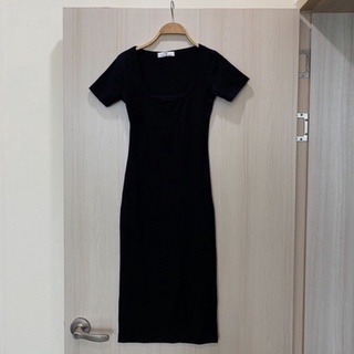 Váy body chất cotton co giãn dáng dài