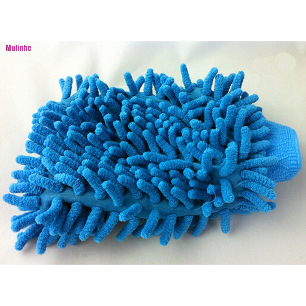 Găng Tay Rửa Xe Hơi Hai Mặt Bằng Sợi Microfiber