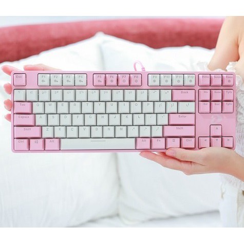 Bàn phím cơ Dareu EK87 Black Đen / Hồng Pink ( Blue / Brown / Red Switch ) | BigBuy360 - bigbuy360.vn