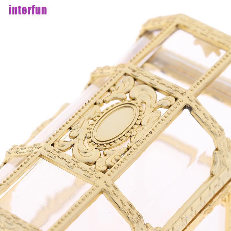 1 hộp đựng kẹo hình rương kho báu màu vàng