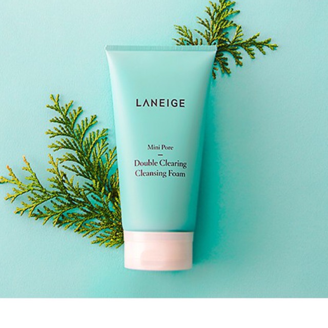 Sữa rửa mặt tạo bọt LANEIGE Mini Pore Double Clearing Cleansing Foam sạch sâu 150ml