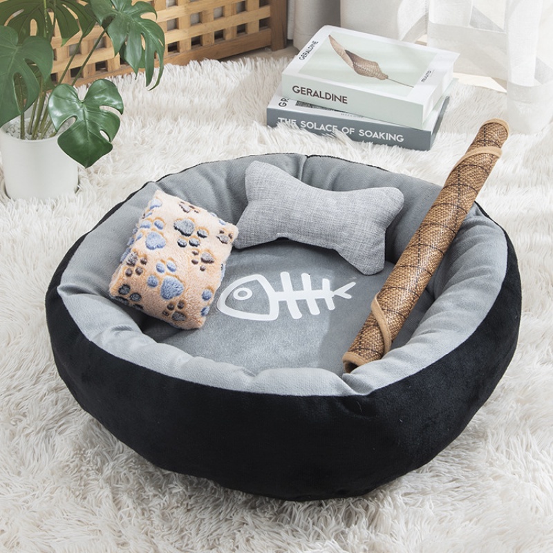 Đệm Nằm Bằng Cotton Giữ Ấm Mùa Đông Dễ Thương Cho Thú Cưng