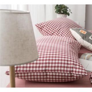 Vỏ gối cotton pha linen kẻ sọc nhiều màu sắc