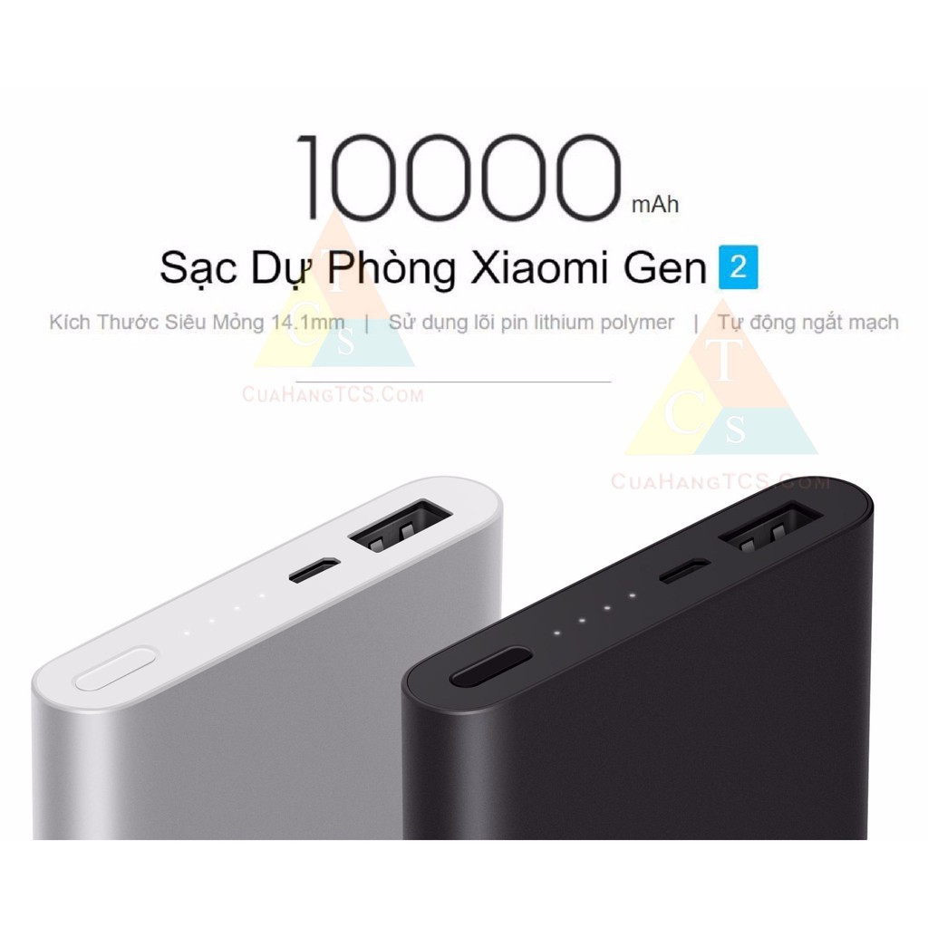 Pin Sạc Dự Phòng Xiaomi 10000 mAh Gen 2S Sạc Siêu Nhanh