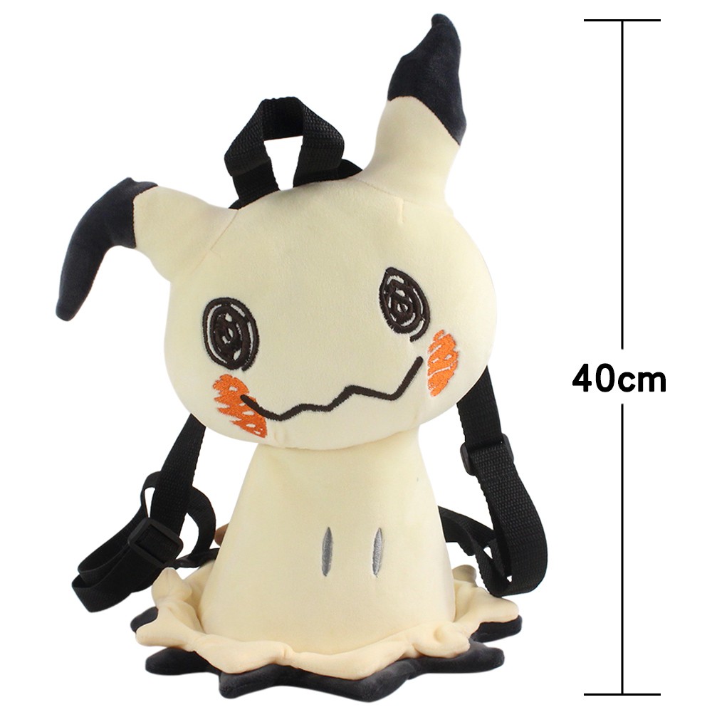 Ba Lô Đi Học Hình Pokemon Pikachu Mimikyu Nhồi Bông 40cm Sức Chứa Lớn Cho Bé