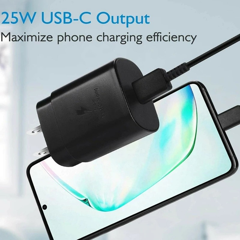 Bộ Sạc nhanh SS 25W Cổng Type C Dùng Cho Note 10 Note 20, S20, S20+, S20 Ultra- Phụ Kiện AZ