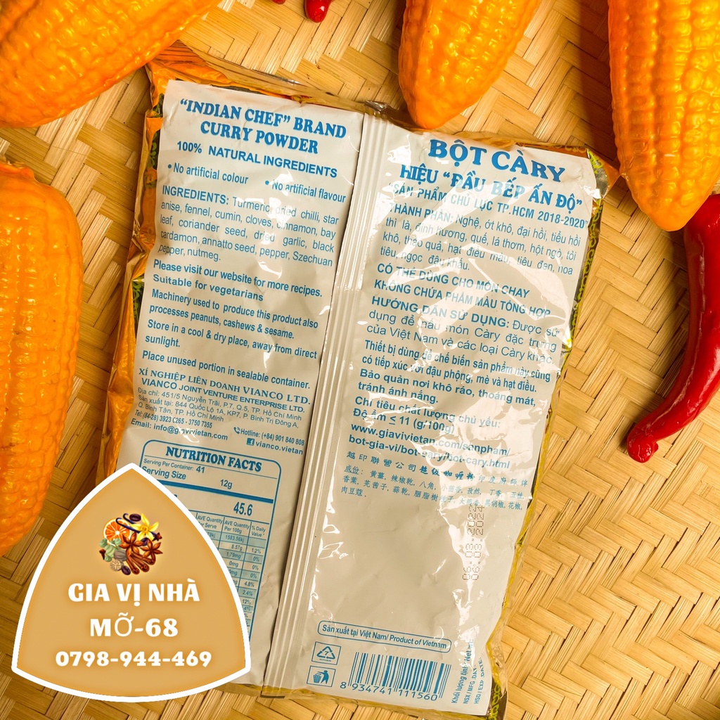 Bột cari Việt Ấn Vinaco hiệu Ông Già-100gr -500gr
