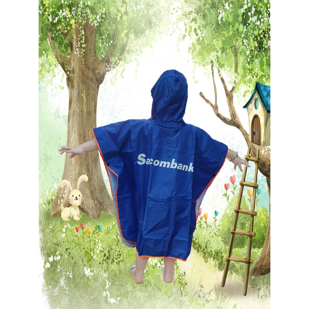 ÁO MƯA TRẺ EM SACOMBANK