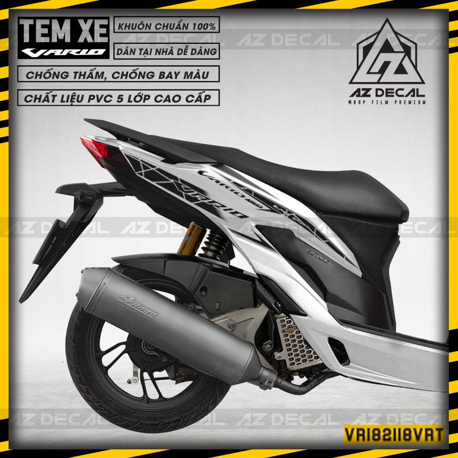 Decal Vario/Click 2018-2021 Hoạ Tiết 3D Bắt Mắt | VR182118VR | Tem Rời PVC Chống Nước, Dễ Dán Tại Nhà
