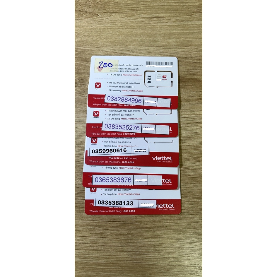 Sim viettel trả trước số đẹp dễ nhớ phong thủy dùng nghe gọi và truy cập 4G (4)