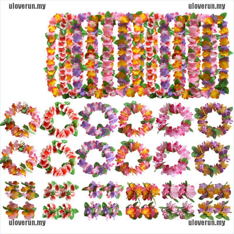 Set 4 Vòng Hoa Phong Cách Hawaii Dùng Để Trang Trí