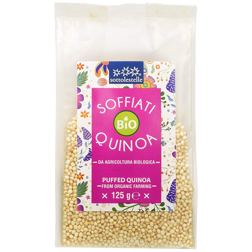 Bỏng diêm mạch hữu cơ Sottolestelle 125g Organic Puffed Quinoa