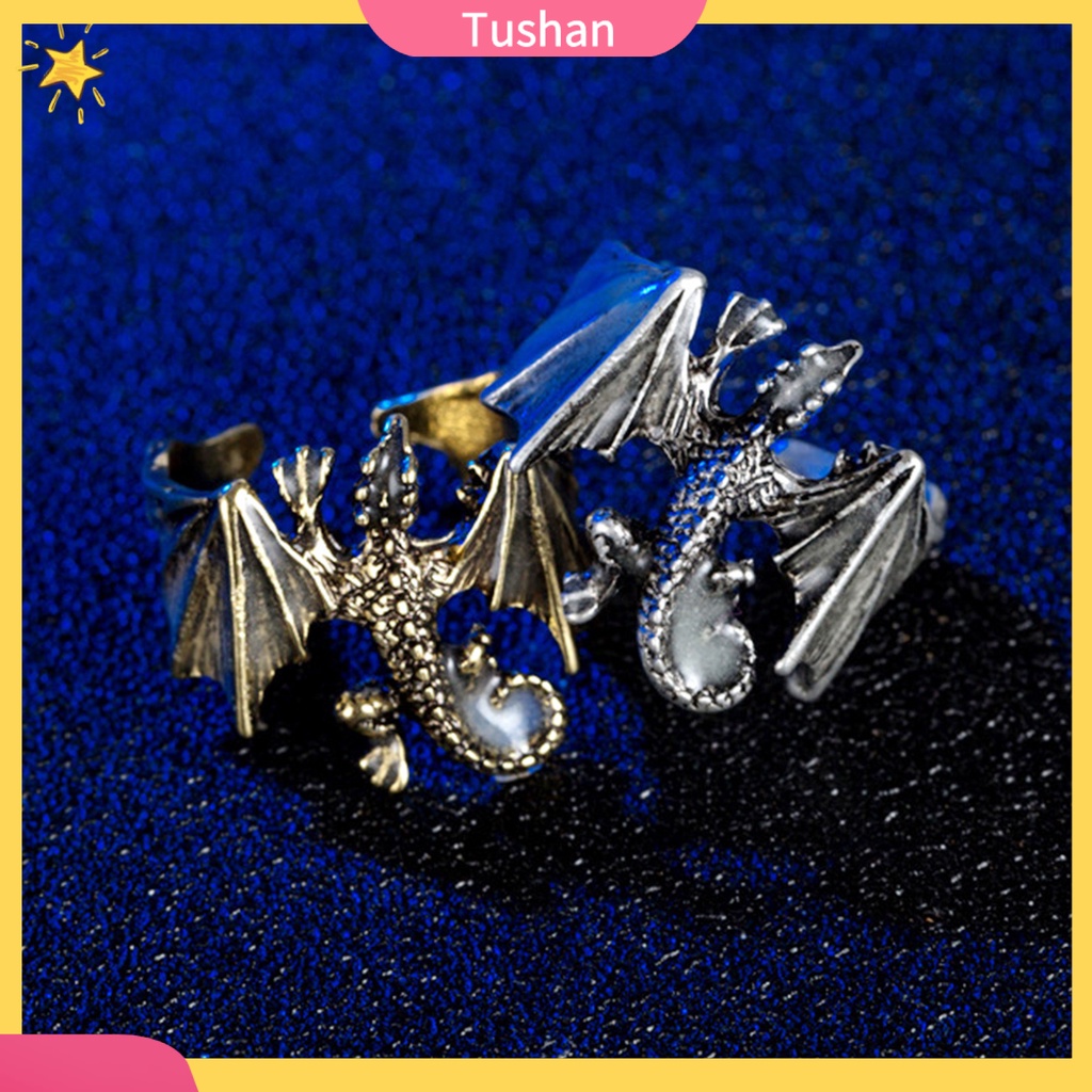 Nhẫn hình rồng phát sáng thời trang dành cho nam