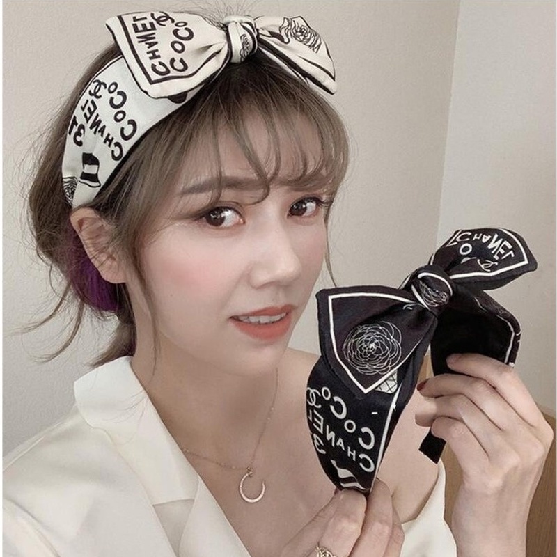 Băng đô bản rộng đính nơ phong cách retro Hàn Quốc ngọt ngào cho nữ