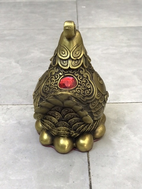 Gà Mái Lông Tiền Đẻ Trứng Vàng Vật Phẩm Phong Thủy Bằng đồng