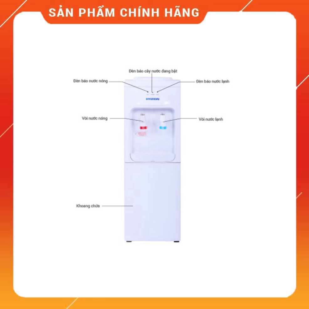 Cây nước nóng lạnh Hyundai HDE 5203W- Chính Hãng bảo hành 12 tháng.