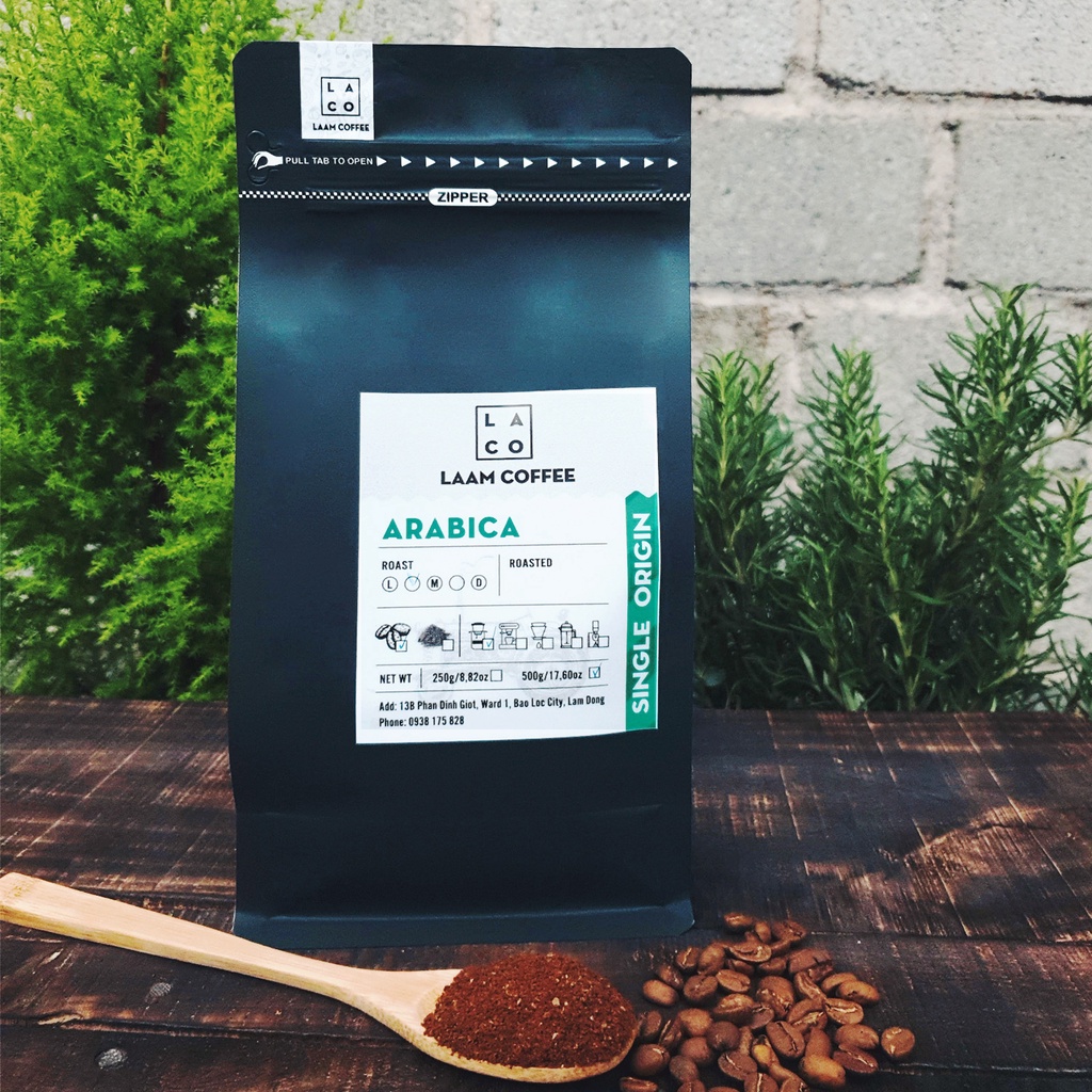 [500g] 100% Arabica Cà Phê nguyên chất rang mộc (nguyên hạt hoặc bột)