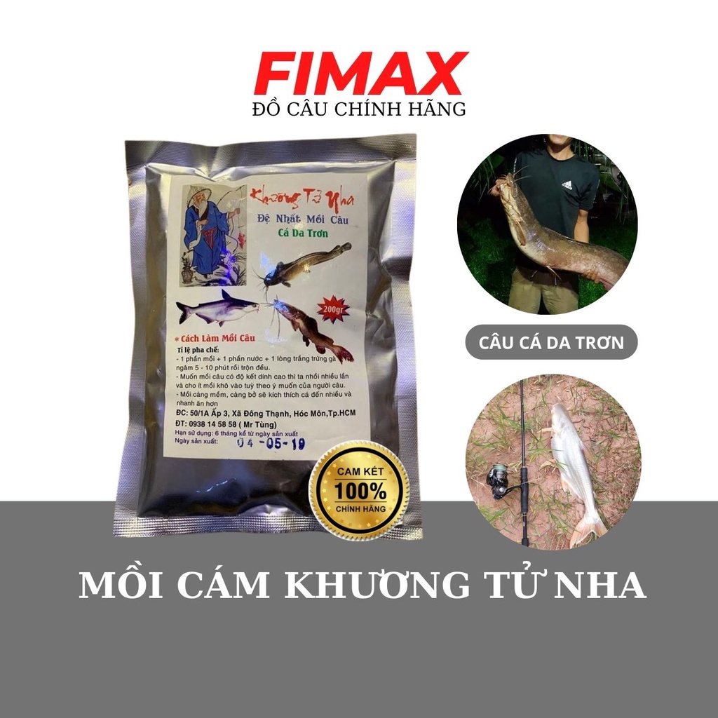 Mồi câu cá da trơn Khương Tử Nha – Cám câu cá tra, cá trê, cá lăng