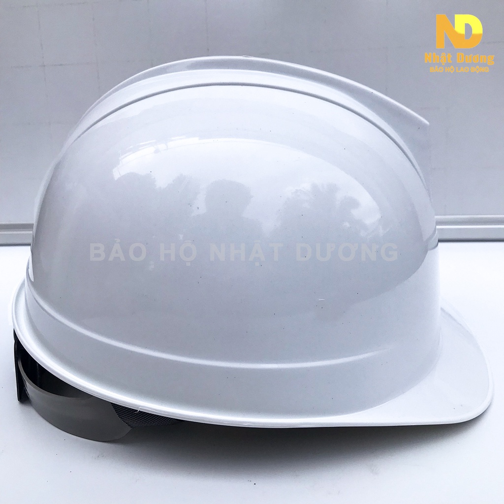Mũ bảo hộ lao động nút vặn HPN06, Nón bảo hộ lao động màu trắng vàng cam Nhật Dương