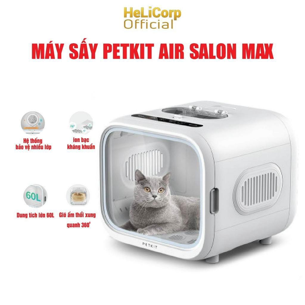 Máy Sấy Cho Chó Mèo, Lồng Sấy Lông Thú Cưng Petkit Air Salon Max Pro 2024