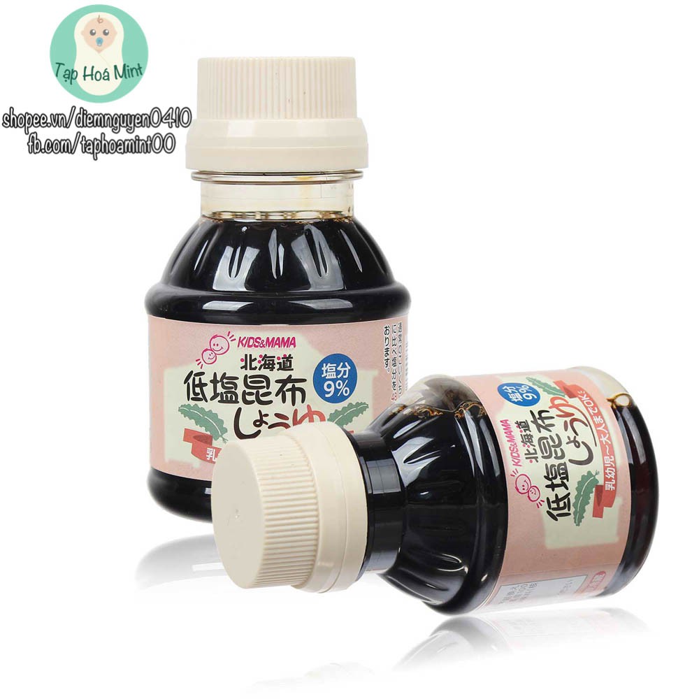 Nước tương tảo bẹ nguyên chất Hokkaido Kids&amp;Mama 100ml