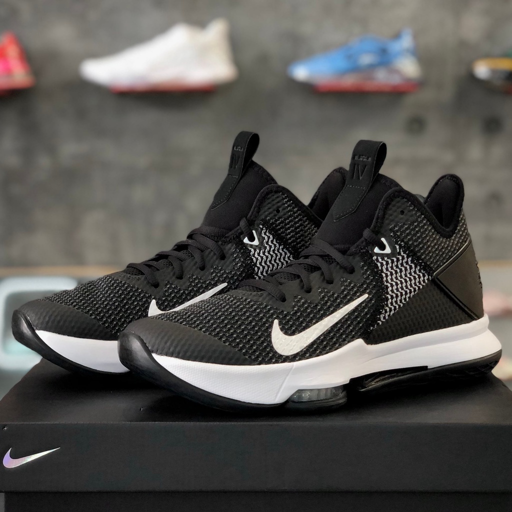 Giày chính hãng NIKE LEBRON WITNESS 4 'BLACK WHITE' - BV7427 001