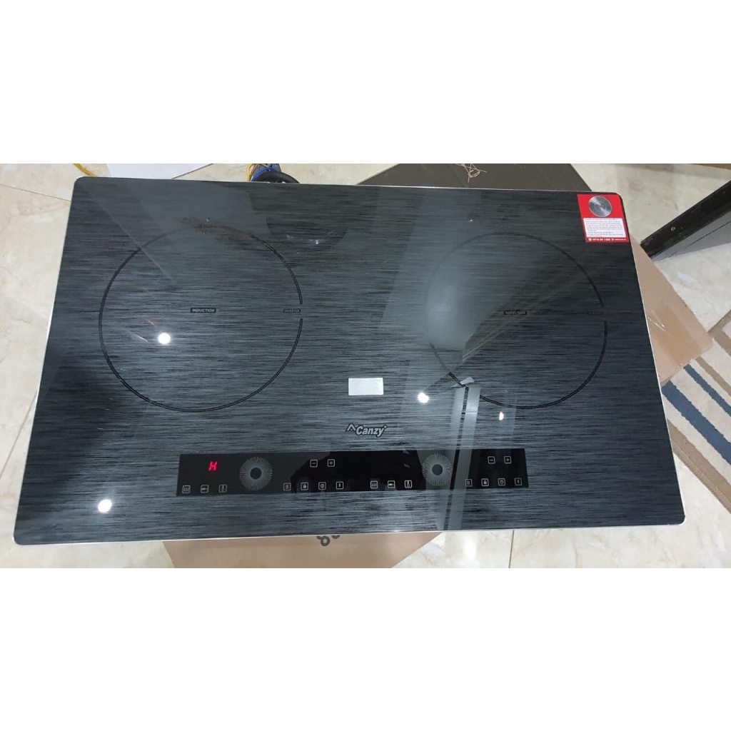 Bếp từ đôi Canzy CZ 288 - Bếp 2 lò từ Inverter, Mặt phủ Sapphire chống xước