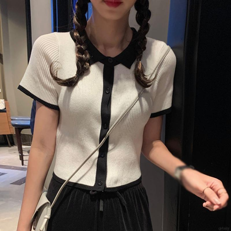 Áo Thun Ngắn Tay Phong Cách Hàn Quốc Dành Cho Nữ