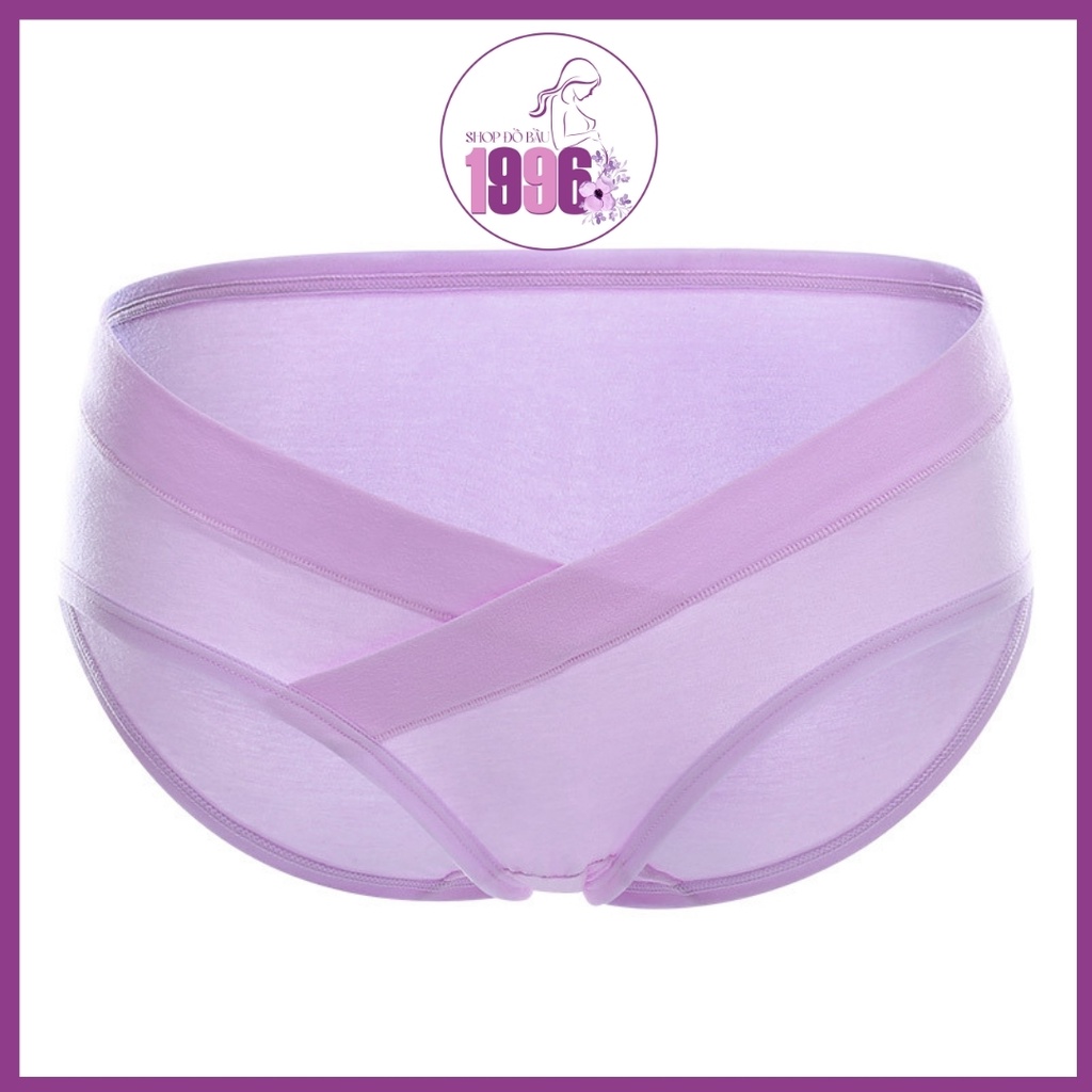 Quần lót bầu cạp chéo💖FREESHIP💖Quần lót vải cotton kháng khuẩn, đường vải ôm bụng dễ chịu 1996QL01 | BigBuy360 - bigbuy360.vn