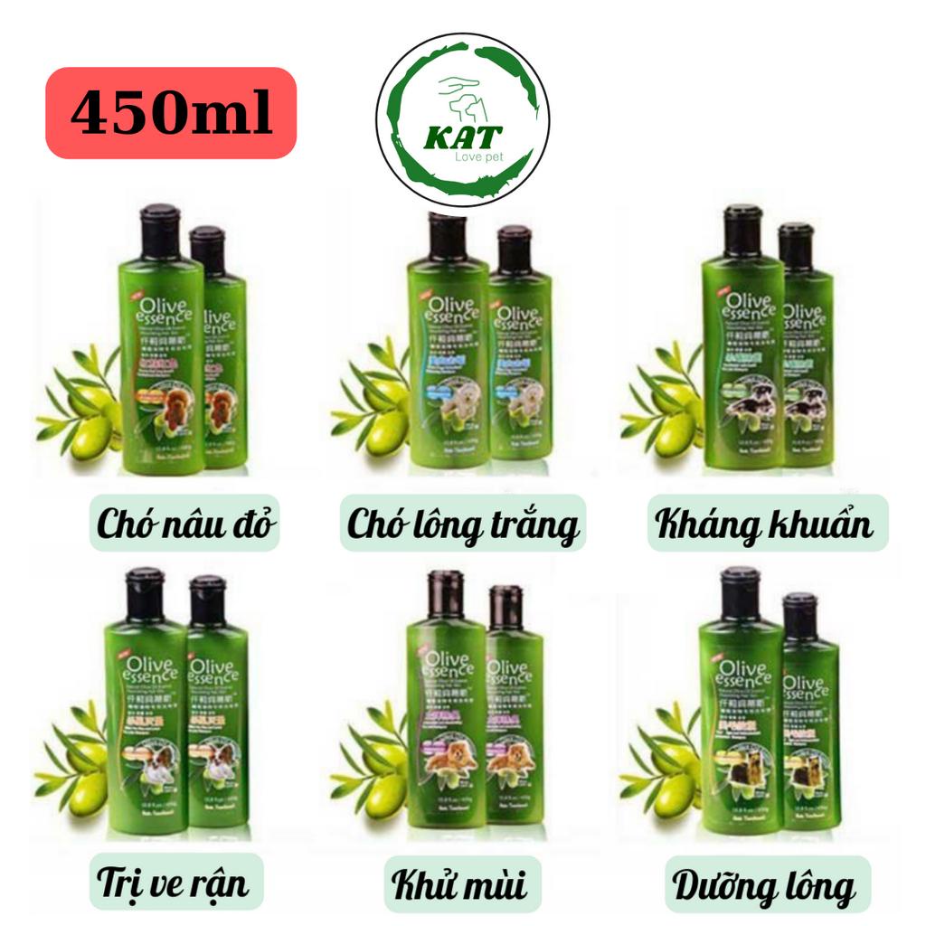 Sữa tắm cho chó mèo Olive Essence từ thiên nhiên - Chai 450ml - KAT Store