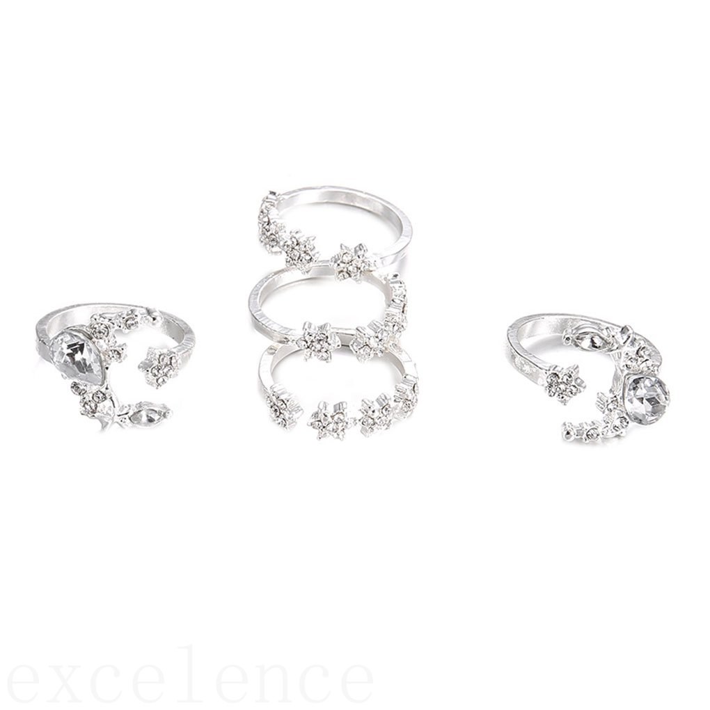 Set 5 nhẫn thời trang cổ điển dành cho nữ