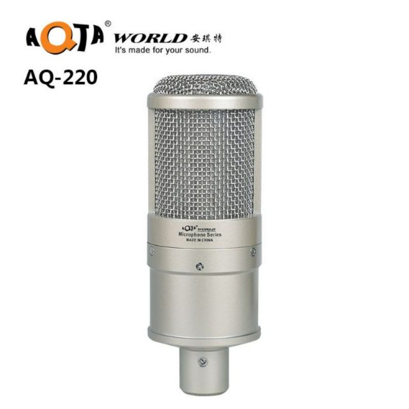 MICRO THU ÂM  AQ 220 100% Cam Kết 100% Hàng Chính hãng AQTA Bảo hành 12 Tháng