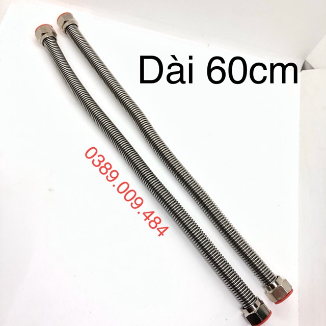 Dây cấp nước bình nóng lạnh INOX 60cm