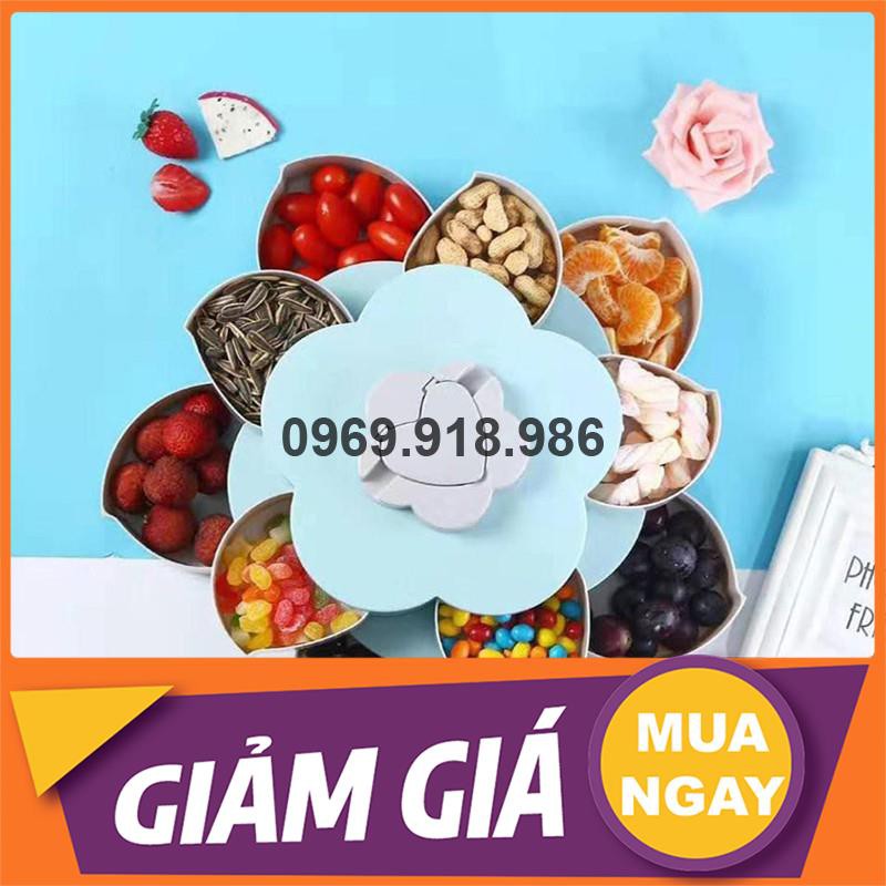 🎈 Hộp Đựng Bánh Kẹo Mứt Tết Xoay Tròn Nở Hoa 5 Cánh 2 Tầng Đẹp Cao Cấp Giá Gốc Sỉ Rẻ 💙 Tổng Kho Gia Dụng An Giang 💙