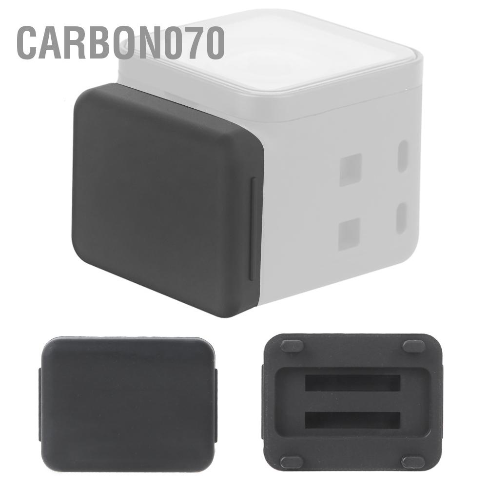 Carbon070 Sunnylife Mềm mại silicone đen Giao diện ống kính màu Nắp bảo vệ chống bụi cho INSTA360 ONE R